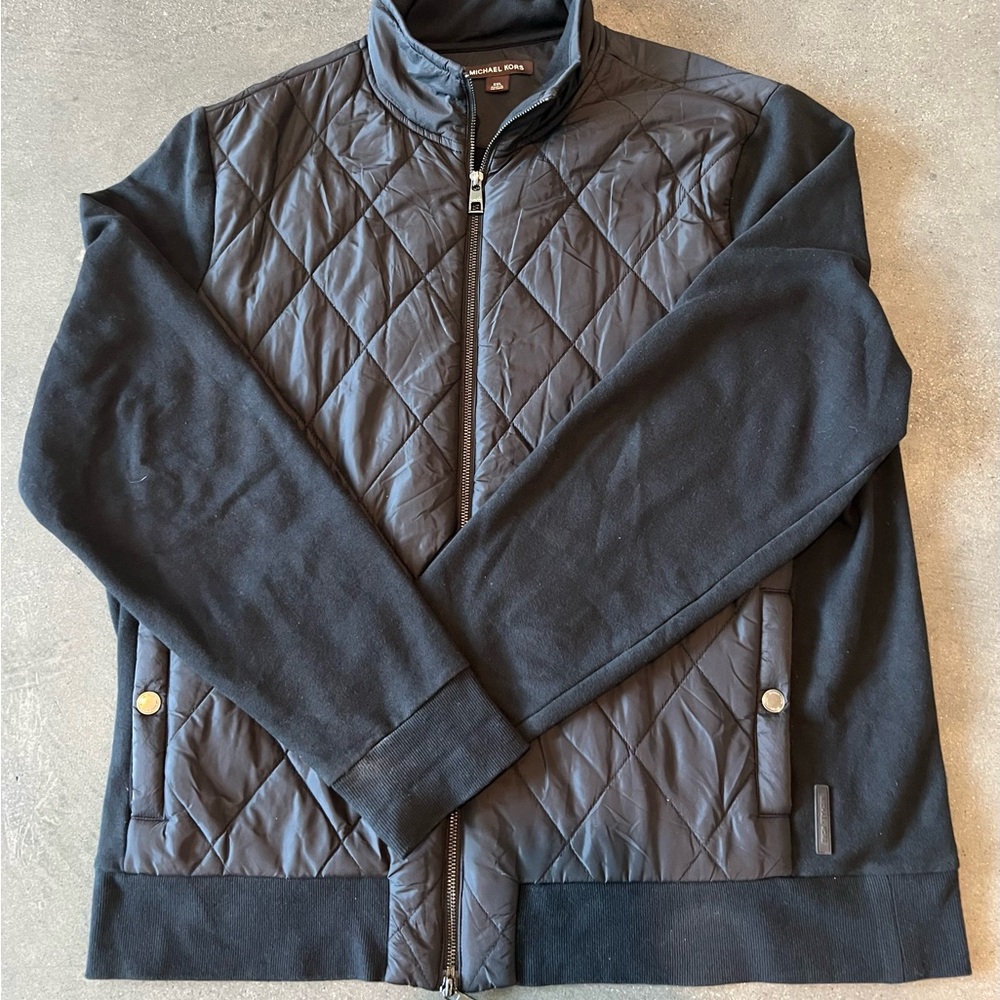 Men’s Michael Kors Collection zip front cardigan